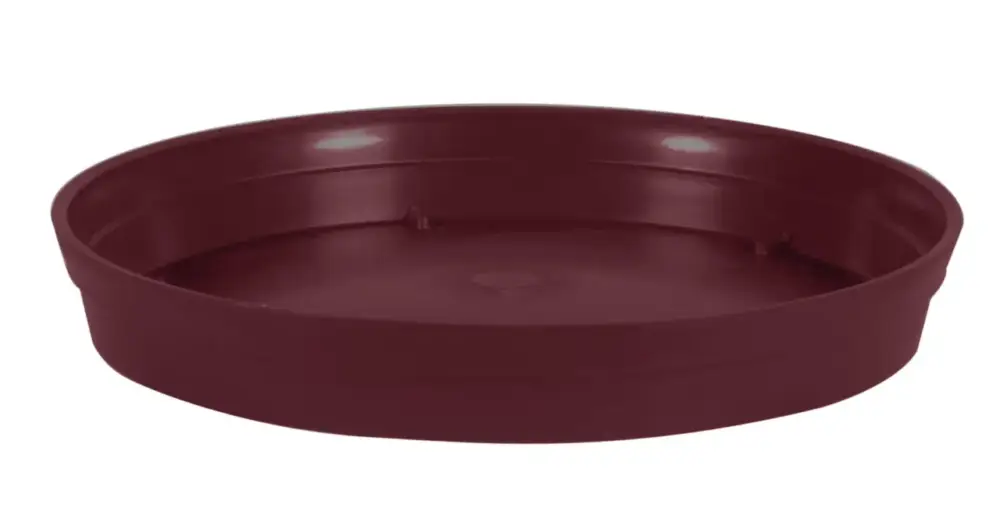 Must-Have Soucoupe ronde en plastique rouge Bourgogne Eda Toscane – Ø 54 cm