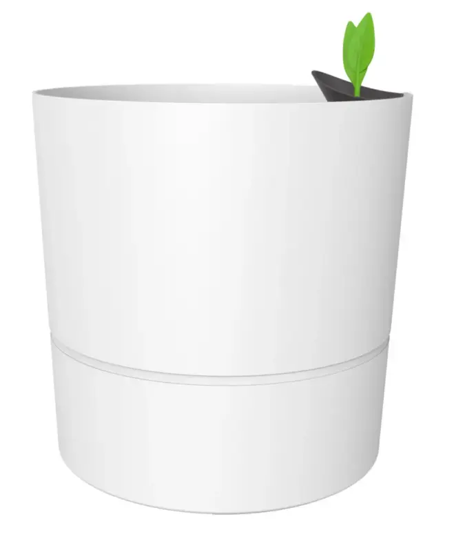 Commander Vite Pot rond à réserve d’eau en polypropylène blanc ivoire Eda Aquaduo XL – Ø 39,5 x H 39,5 cm