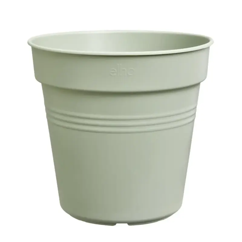Dernière Chance Pot de culture en polypropylène vert pierre Elho Green basics – Ø 35 x H 32,2 cm