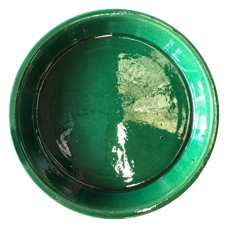 Soucoupe en terre émaillée vert Jade Les Poteries d’Albi – Ø 22 cm Offre Du Jour