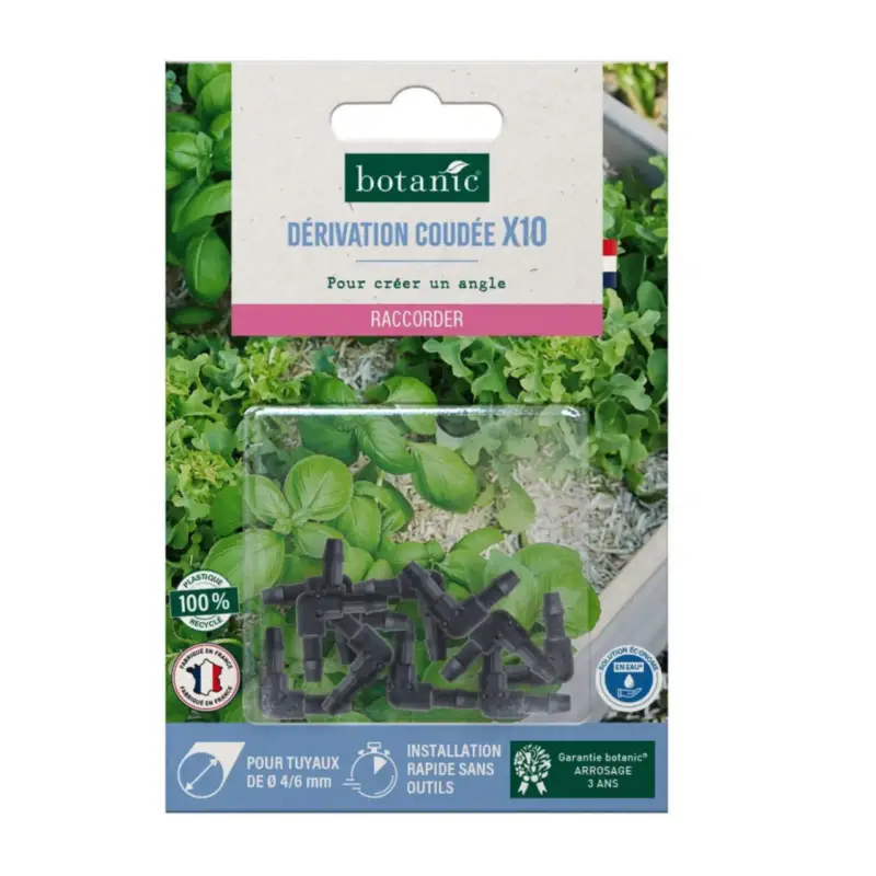 10 coudes cannelés tuyau Ø 4/6 mm botanic® – Arrosage goutte à goutte Prix Choc