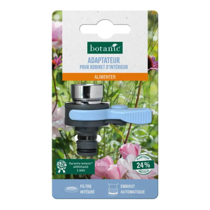 Adaptateur pour robinet d&rsquo;intérieur botanic® avec embout automatique Livraison Express