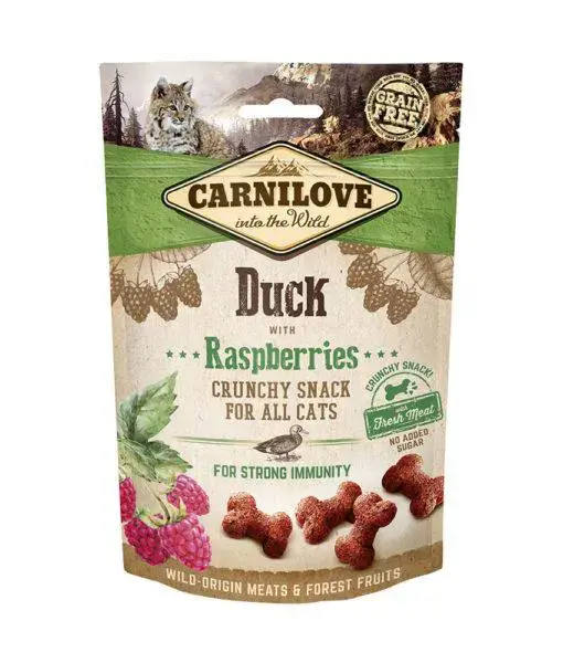 Friandise pour chat snack croquant au canard Carnilove – 50 g Petit Prix