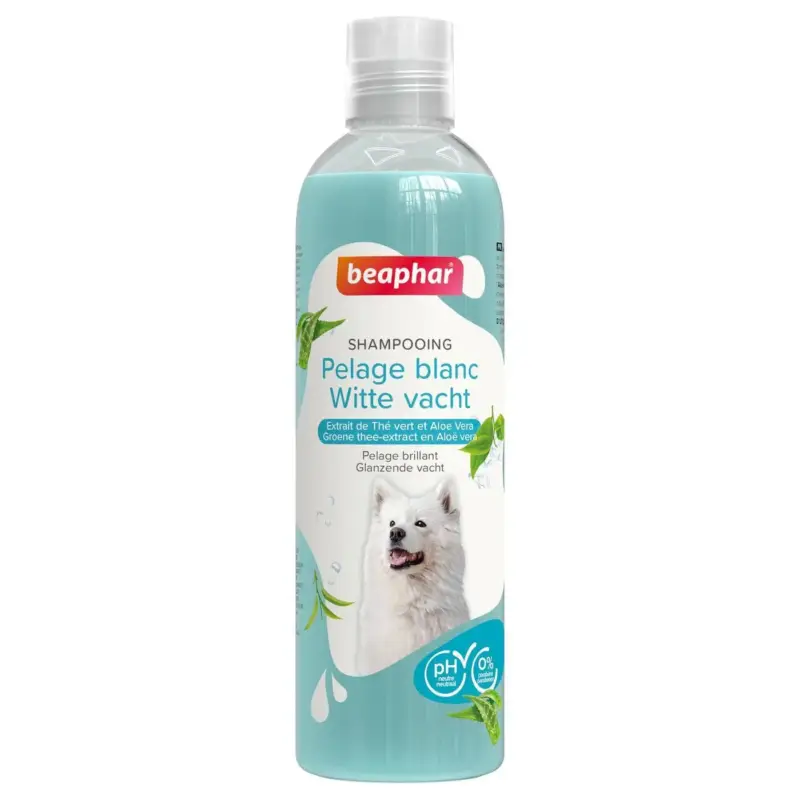 Shampooing pour pelage blanc Beaphar – 250 ml Offre Spéciale
