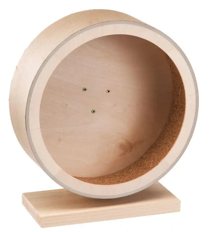 Offre Exclusive Accessoire arcade roue pour maisonnette rongeur coloris beige en bois Ferplast – 25 x 12,8 x 28 cm