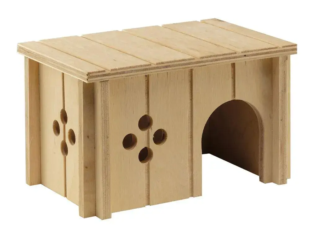Super Prix Maisonnette pour hamster coloris marron en bois