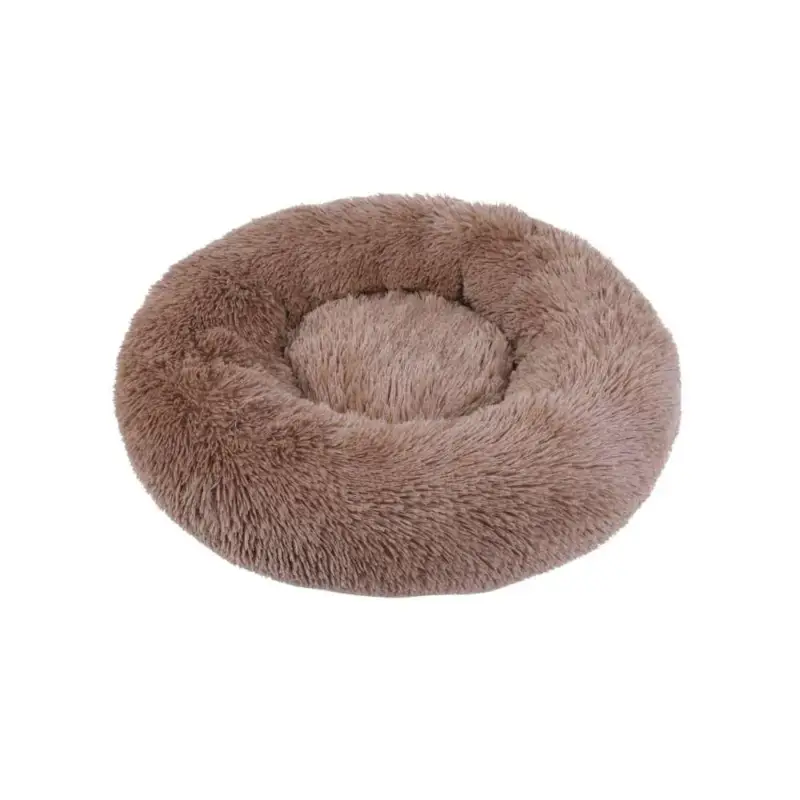 Solde Corbeille ronde moelleuse pour chien et chat coloris beige Wouapy – Ø 50 cm