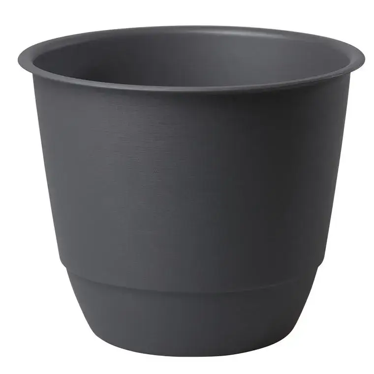 Pot en matière recyclée coloris anthracite Poetic Joy 50 – Ø 48,8 x H 40,6 cm Super Prix