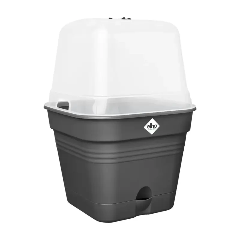Pot de culture carré coloris living noir Elho Green Basics Allin1 – Ø 30 cm Acheter En Ligne