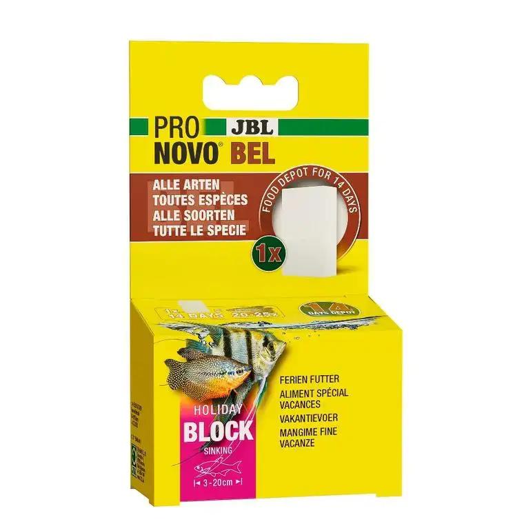 Aliment de vacances complet pour poissons tropicaux d&rsquo;eau douce JBL Bloc Holiday Produit De Marque