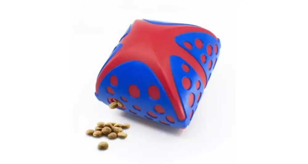 Jouet distributeur de friandises bleuouge Flamingo Kong – Taille M/L Nouveauté