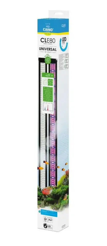 Réduction Rampe LED pour aquarium coloris noir Plantes Ciano – 80 cm