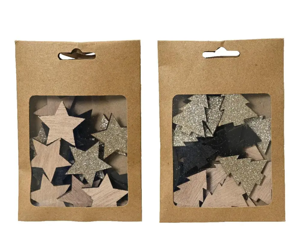 Offre Exclusive Etoile sapin décoratif coloris noir en bois – 13 cm
