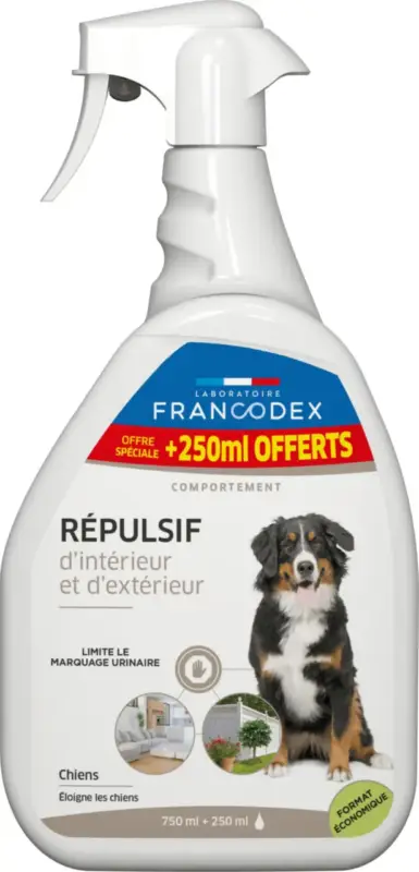 Pas Cher RŽpulsif d&rsquo;intŽrieur et d&rsquo;extŽrieur pour chien agrumes et lavande Francodex – 1 L