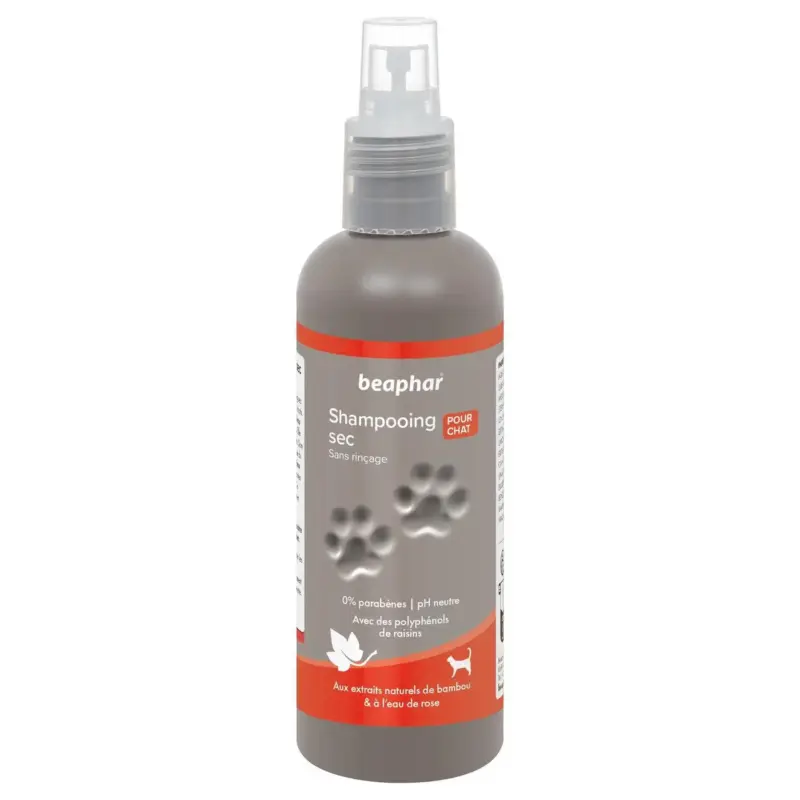 Spray shampooing sec premium pour chat Beaphar – 200 ml Commander Maintenant