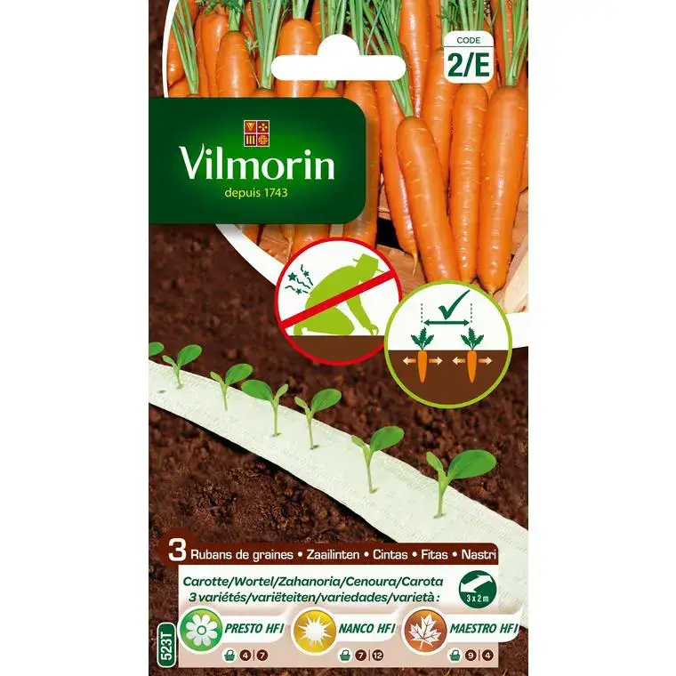 Acheter En Ligne Ruban de carottes Vilmorin – graines à semer