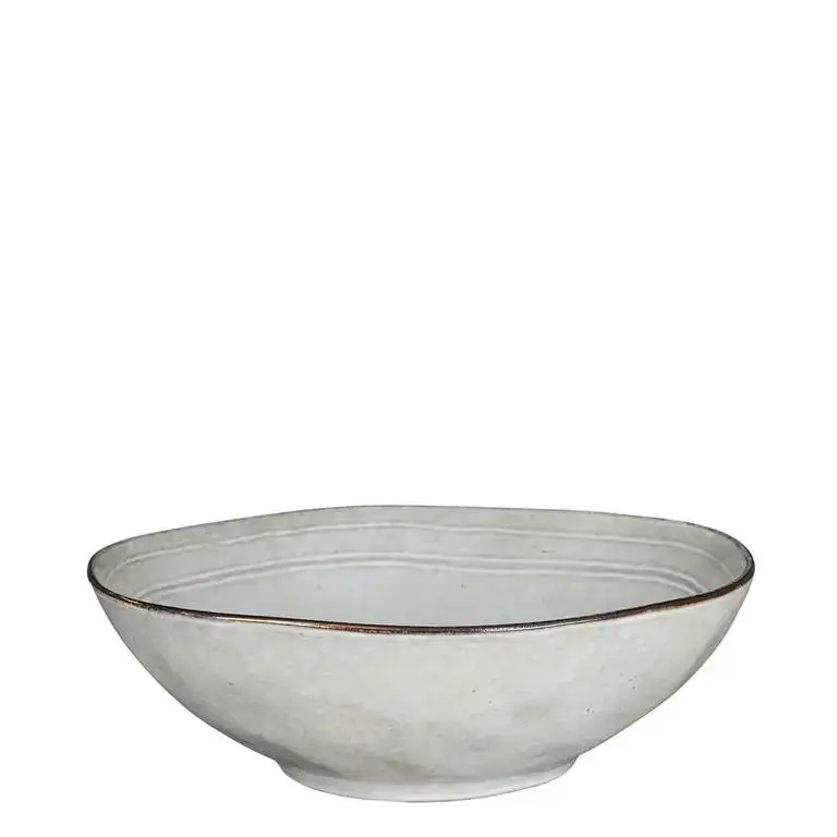 Offre Limitée Saladier Tabo coloris gris en grès – Ø 23,5 cm