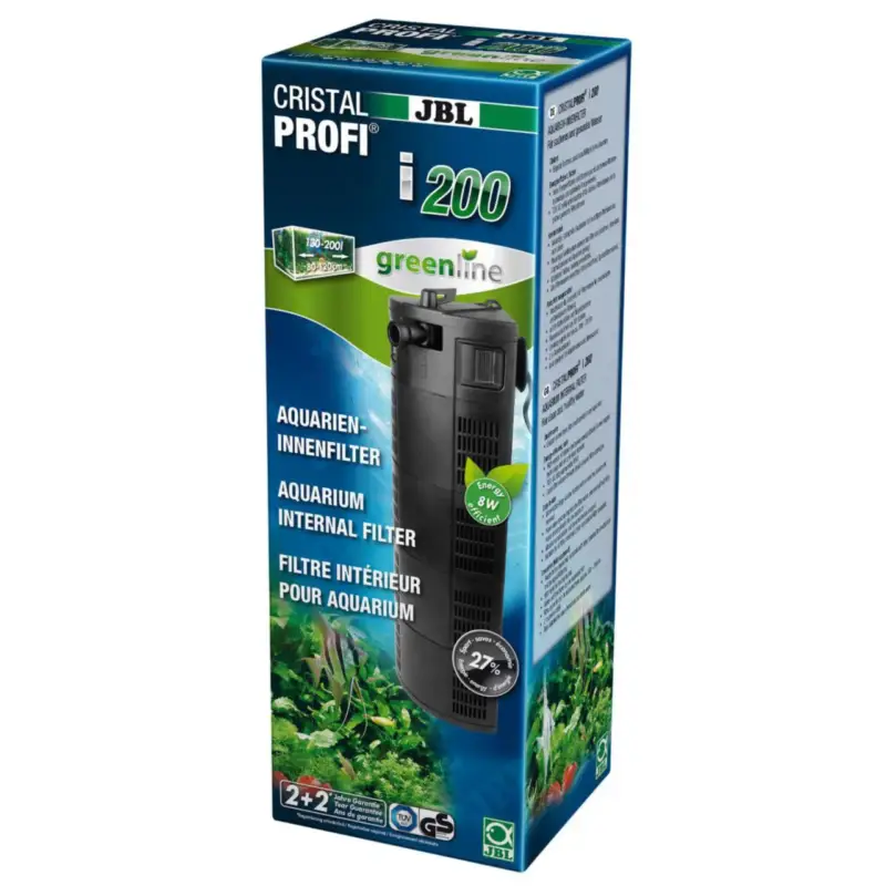 Super Prix Filtre intérieur pour aquarium coloris noir JBL CristalProfi i200 Greenline