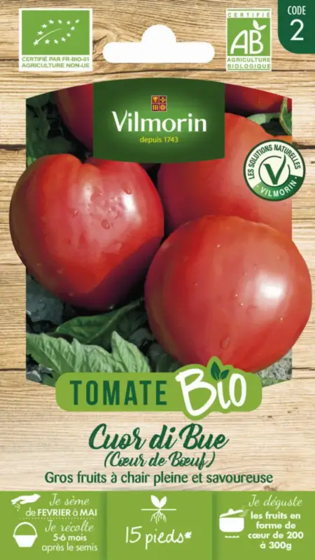 Offre Exclusive Tomate Coeur de bœuf Bio Vilmorin – graines à semer