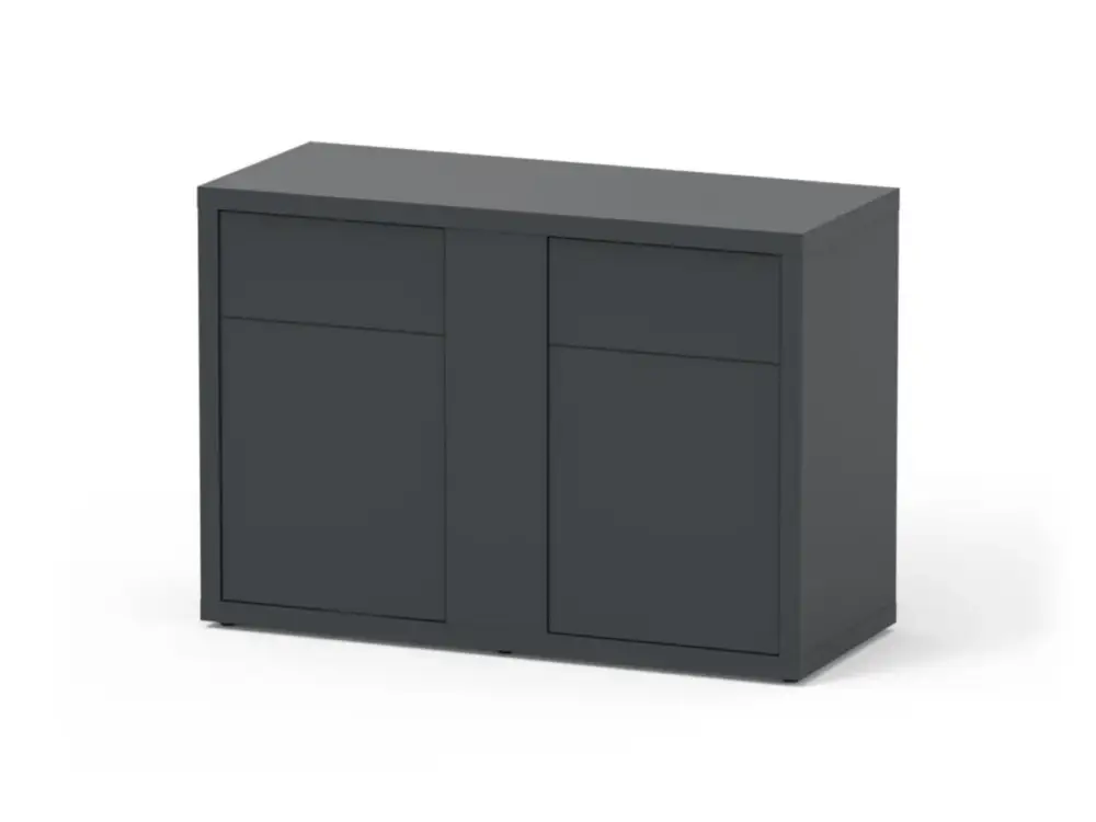 Meuble pour aquarium en bois coloris gris foncé 2 portes Aquatlantis Sublime Ultra 120 – 120 x 50 x 83 cm Paiement Sécurisé