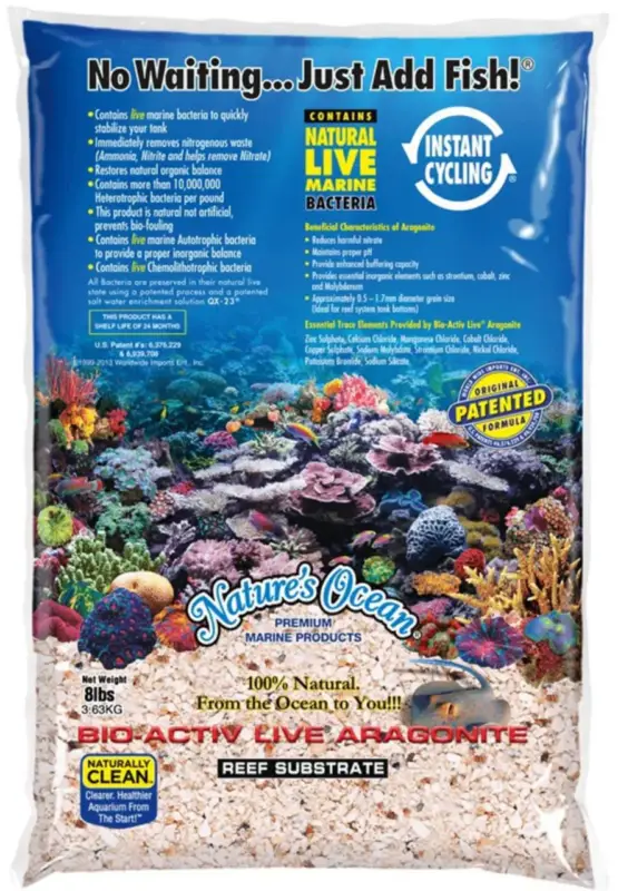 Sable vivant pour aquarium coloris blanc Antinea Reef – 7,25 kg (1,0 – 12,5 mm) Promotion Saisonnière