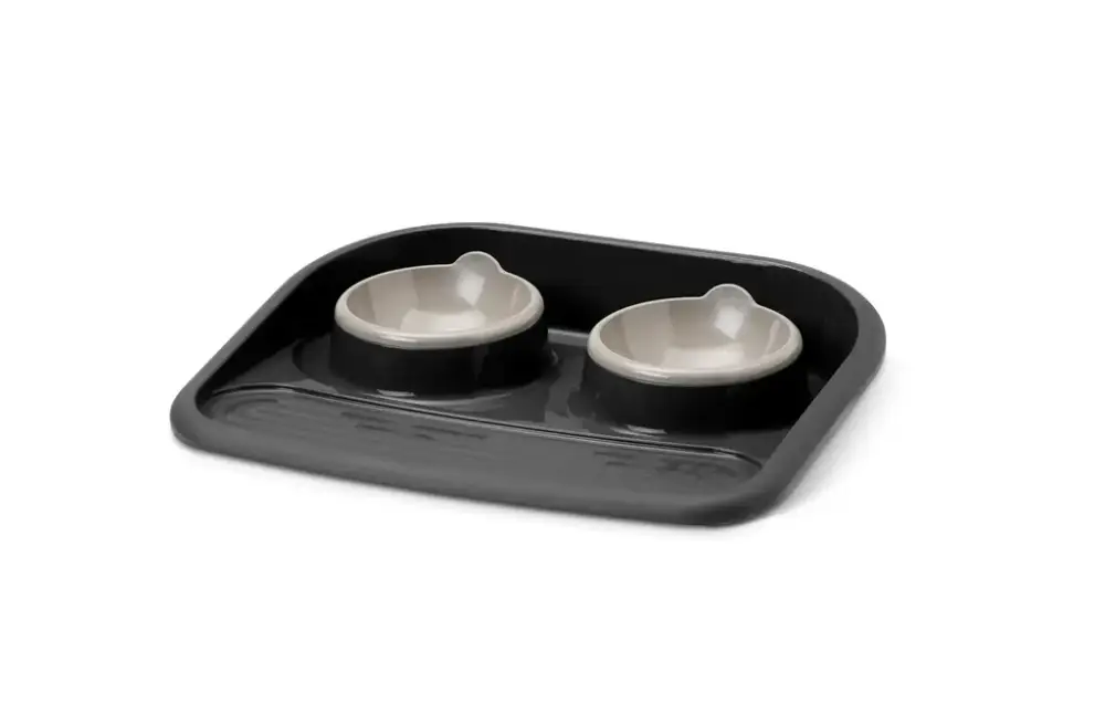 Plateau repas noir pour chien Savic Butler Happy-Planet Commander Vite