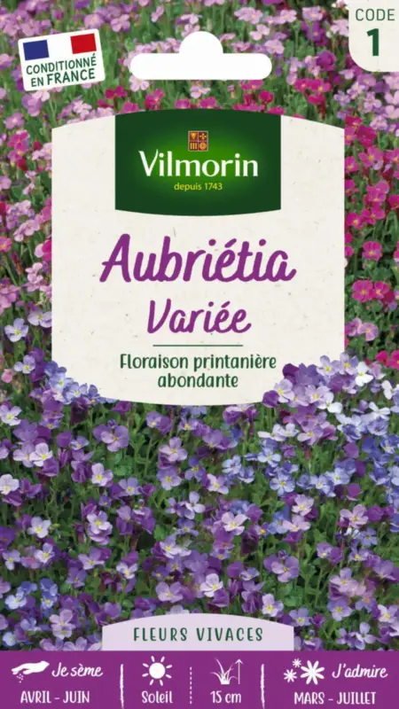 Aubrétia Variée Vilmorin – graines à semer Prix Choc