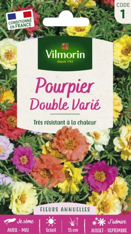 Pourpier Double varié Vilmorin – graines à semer Paiement Sécurisé