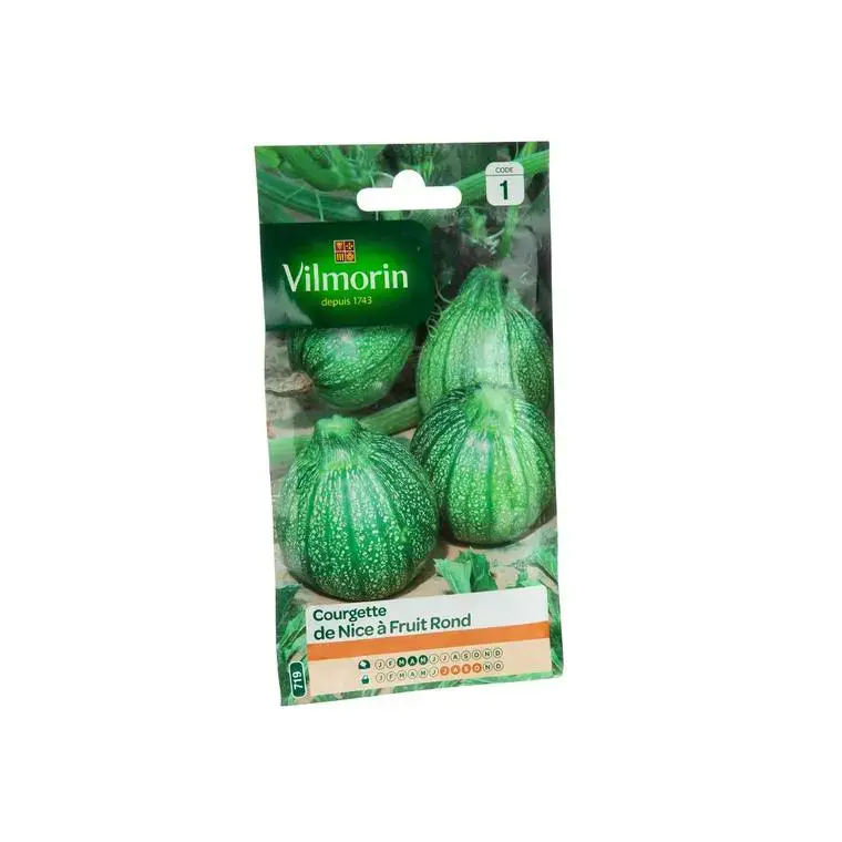 Prix Promo Graines de Courgette de Nice à fruit rond Vilmorin – graines à semer