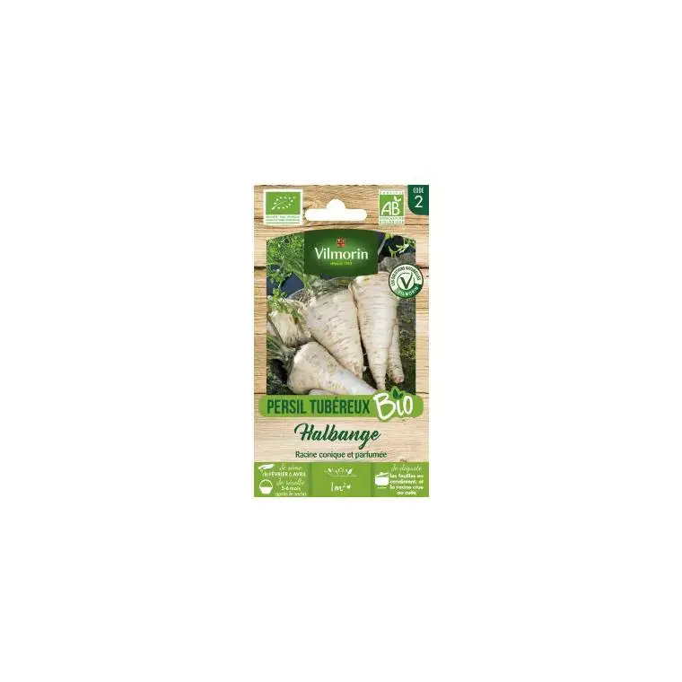 Dernier Modèle Persil tubéreux Halbange Bio Vilmorin – graines à semer