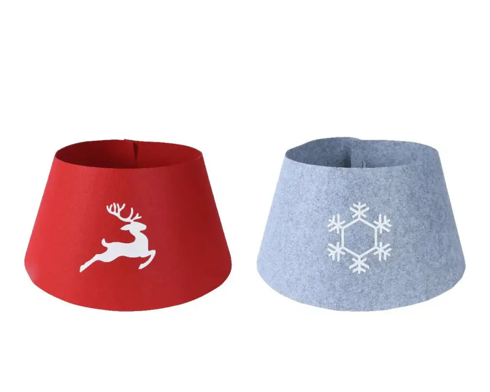 Cache-pied en feutrine pour sapin Kaemingk – Ø 70 cm Vente Flash