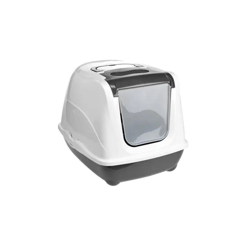 Top Vente AniOne Maison de Toilette pour Chat « Flip Cat » M gris foncé
