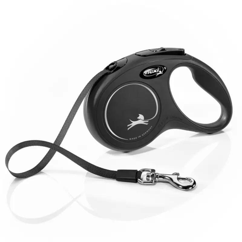 Super Prix Flexi Laisse New Classic noir S, 5 m, 15 kg