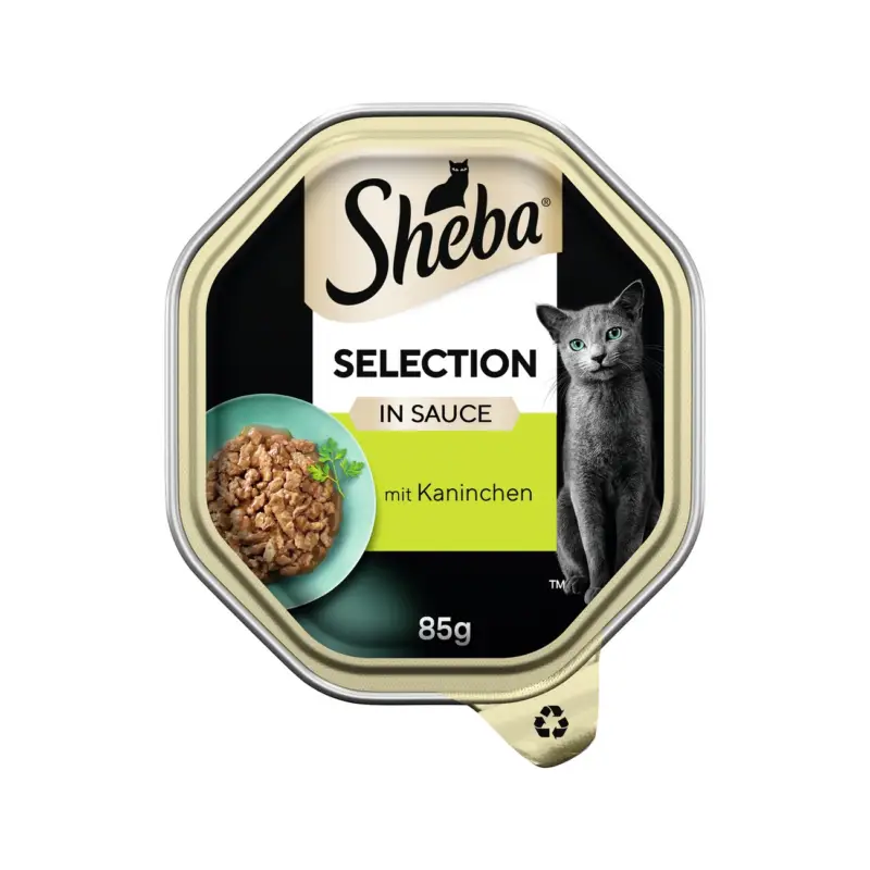 Prix Promo Sheba Selection en sauce 22 x 85 g avec morceaux de lapin 22×85 g