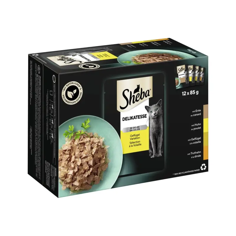 Sheba Délicatesse en gelée 12x85g Expédié Aujourd&rsquo;hui