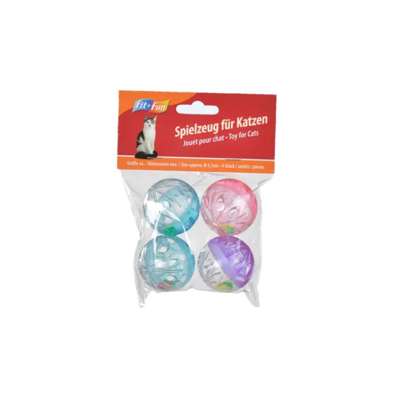 Commander Vite FIT+FUN jouet balles de grelot lot de 4