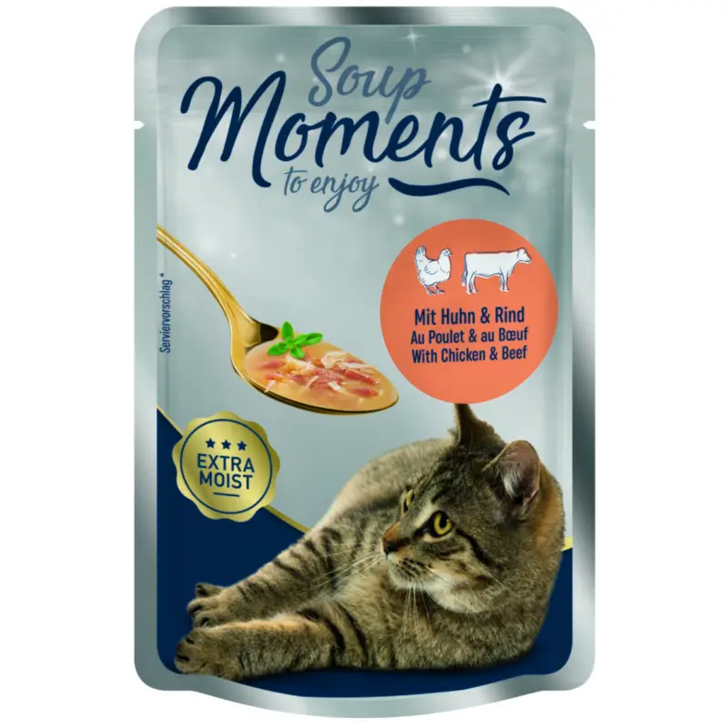 MOMENTS My Soup Poulet et bœuf 12×40 g Commander Vite
