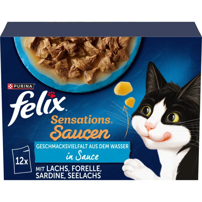 Nouvel Arrivage Felix Sensations 12 x 85 g Variété de saveurs aquatiques