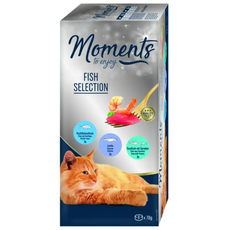 MOMENTS 9 x 70 g Variété de saveurs aquatiques Bon Plan