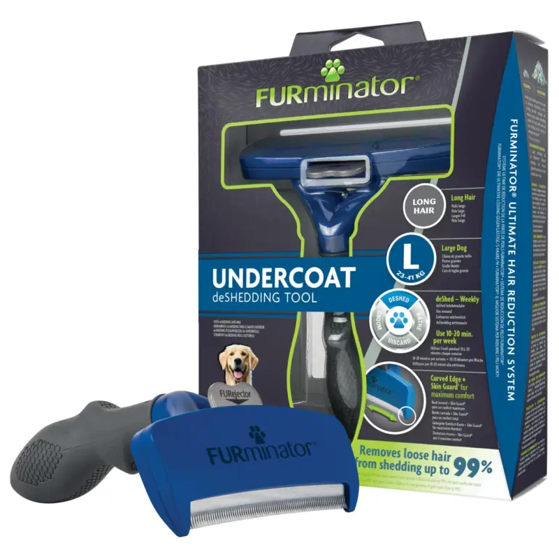 Petit Prix FURminator pour chien L Poils longs