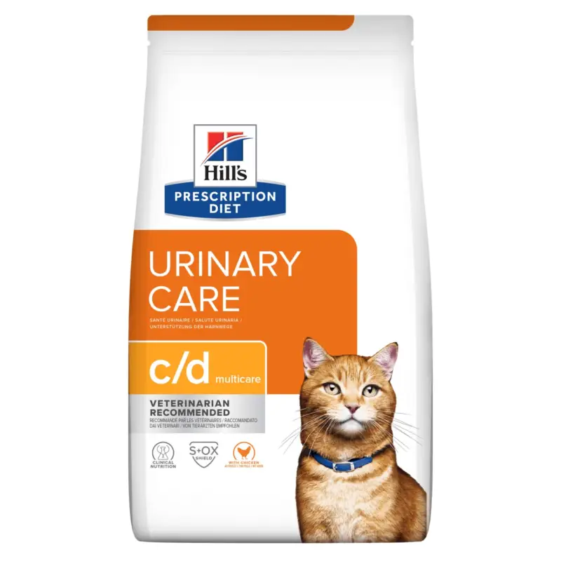 Bon Marché Hill's Prescription Diet c/d Multicare Urinary Care Croquette Chat Adulte Poulet 1,5 kg