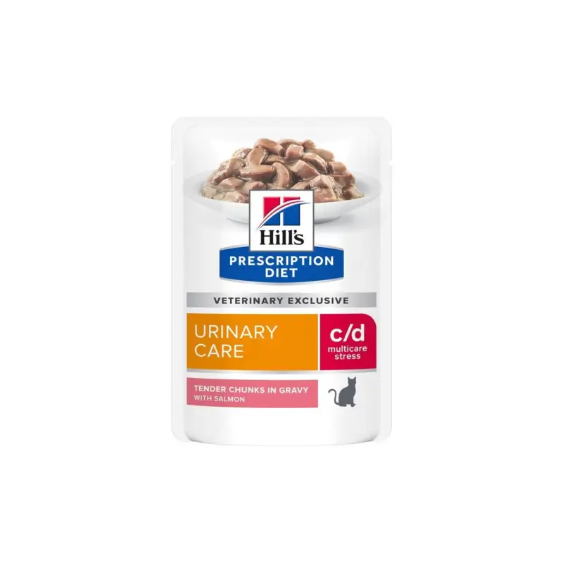 Soldes Hill's Prescription Diet c/d Urinary Stress Saumon 12×85 g