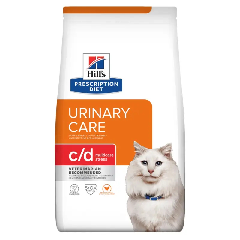 Hill's Prescription Diet c/d Multicare Stress Urinary Care Croquette Chat Adulte Poulet 1,5 kg Soldes