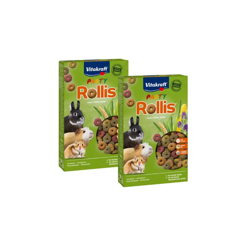Dernier Modèle Vitakraft Party Rollis 2×500 g