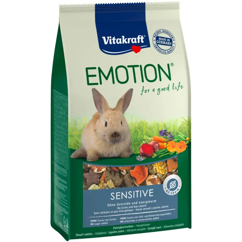 Achetez Aujourd&rsquo;hui Vitakraft Emotion Emotion Sensitive lapins nains 600g