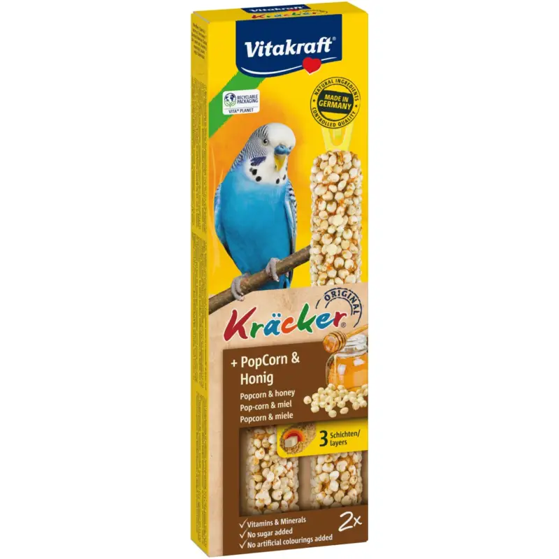 Authentique Vitakraft Vitacraft Kräcker perriches 4×2 Miel – Popfit