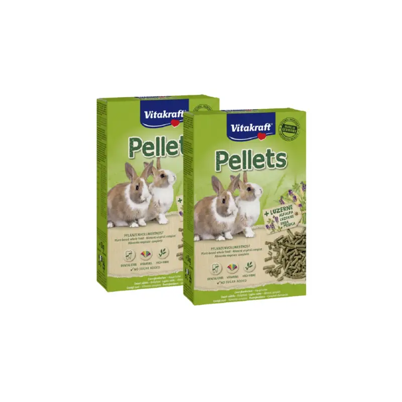 Jusqu&rsquo;à Épuisement Des Stocks Vitakraft Granulés, 1 kg, lapins nains 2×1 kg
