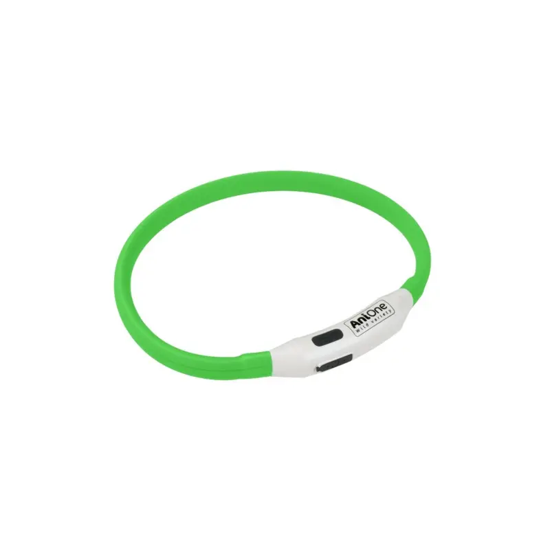 Produit De Marque AniOne Collier en silicone clignotant vert