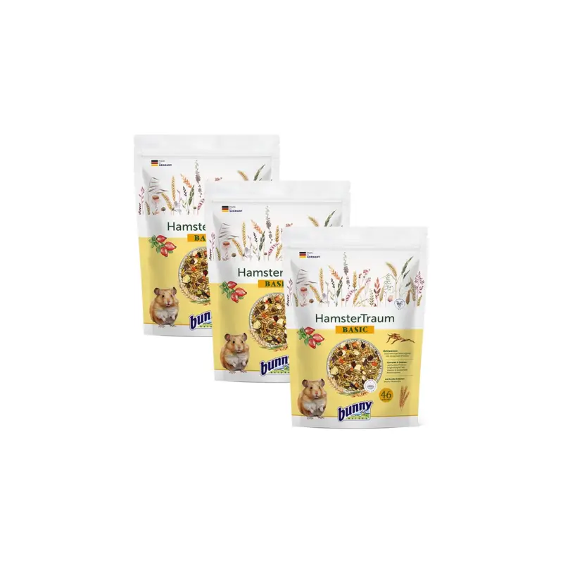 Paiement Sécurisé Bunny Rêve de hamster 3×600 g