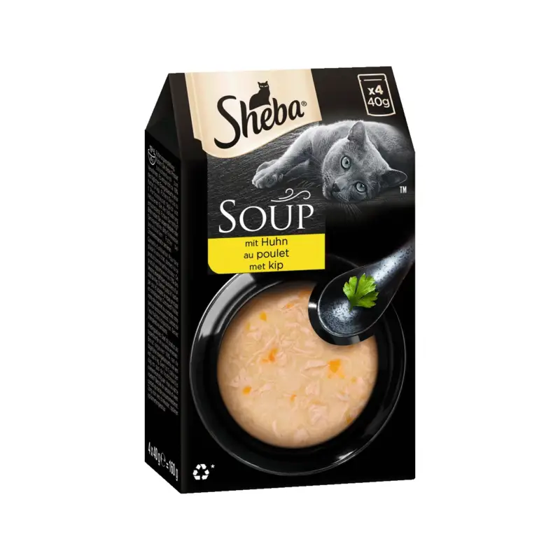 Vente Directe Sheba Soup Poulet 10×40 g